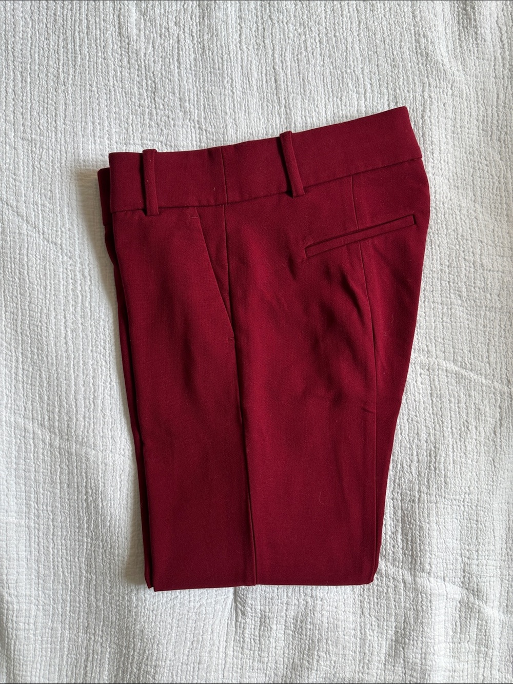 J. Crew Petite Cameron Pant in Four Season Stretch | Burgundy